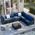 SUNLEI 7pcs Patio Conversation Sets Outdoor Furniture Sets, High Back by SUNLEI