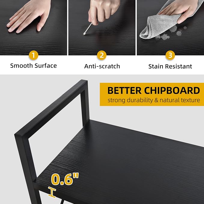 DWVO 5 Tier Bookshelf, Modern Book Shelf Storage Rack Shelves - Image 5