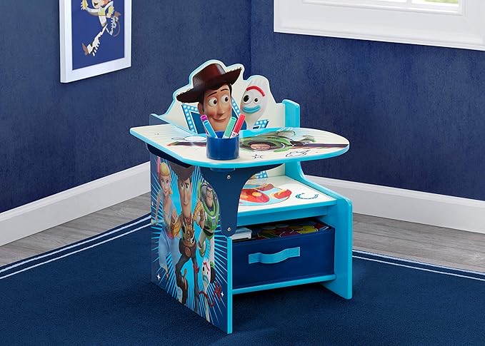 Delta Children Chair Desk with Storage Bin, Toy Story 4 - Image 2