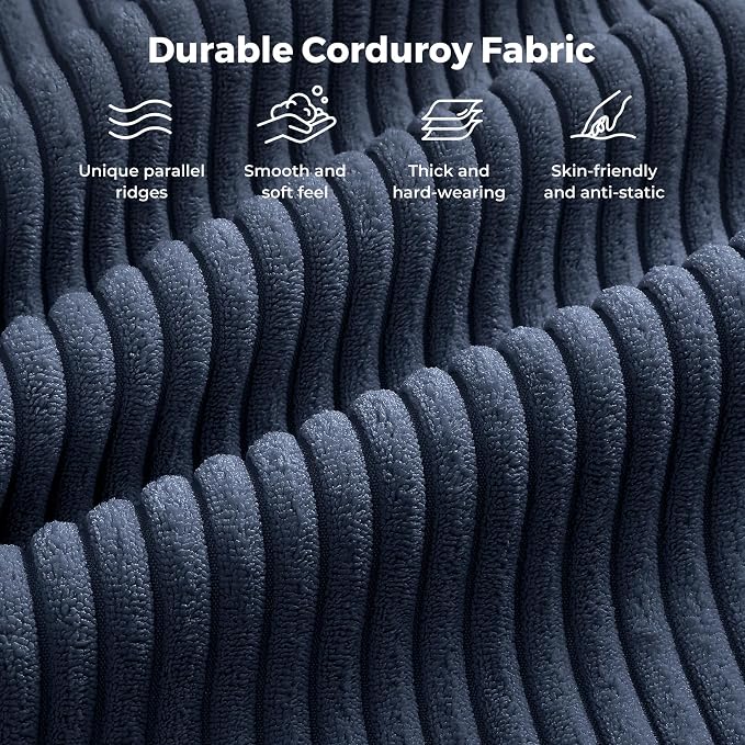 Vesgantti 97" Modular Sectional Sofa Dark Blue, U-Shaped Couch - Image 5