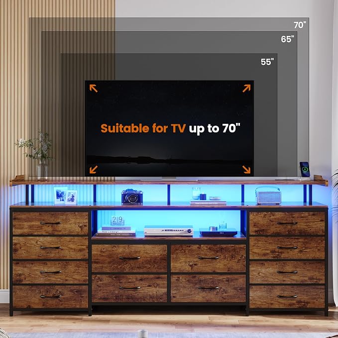 BTHFST 12 Drawers TV Stand Dresser - Image 2