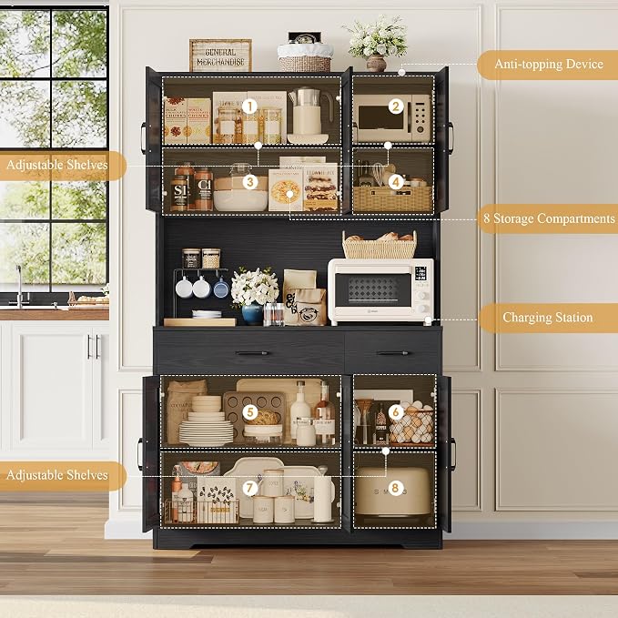 HOSTACK 71" Pantry Cabinet - Image 5