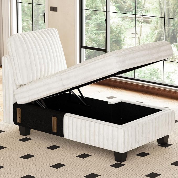 Belffin Modular Sectional Storage Chaise Module - Image 3
