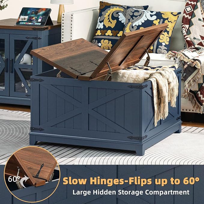 Joaxswe Farmhouse Coffee Table - Image 3