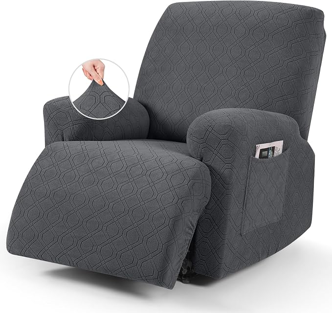 VANSOFY Recliner Chair Covers, 3-Pieces Stretch Recliner Covers by VANSOFYFURNITURECOVERS