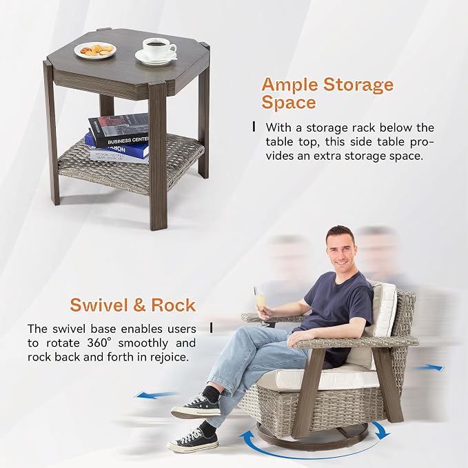 Joyside Patio Chair with Side Table - Image 5