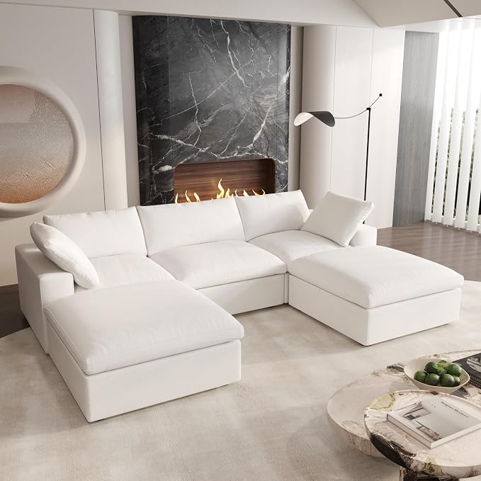 Cloud Modular Sectional Sofa Couch, U Shaped Couch 5 Seater - Image 3