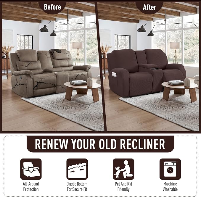 TAOCOCO Loveseat Recliner Cover - Image 4