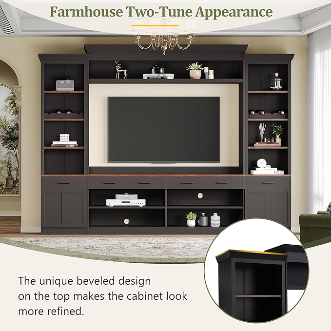 Merax Minimalist Entertainment Wall Unit Set - Image 5