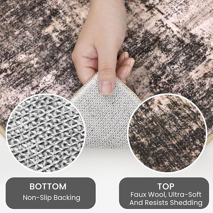IOHOUZE Abstract Area Rugs 8x10 Ft Washable Large Rugs - Image 3
