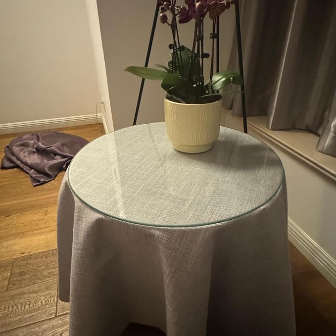 14" Round Tempered Glass Table Top - Image 5