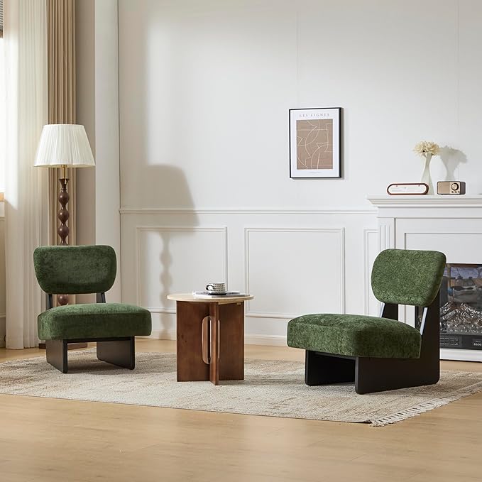 Accent Chairs Set of 2, Mid-Century Modern Chair by Unknown