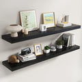Dreamland 55 Inch Black Floating Shelves by Dreamland