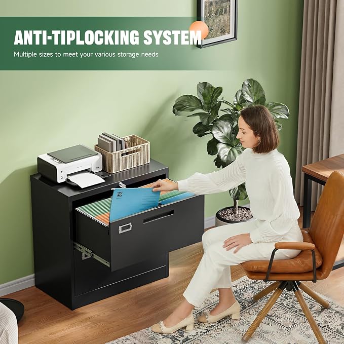 Letaya 2 Drawer File Cabinets - Image 4