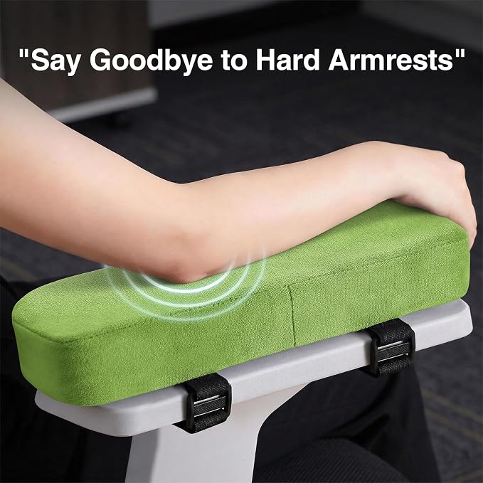 Smiry Ergonomic Office Chair Armrest Pads, Memory Foam Arm Rest Covers - Image 4