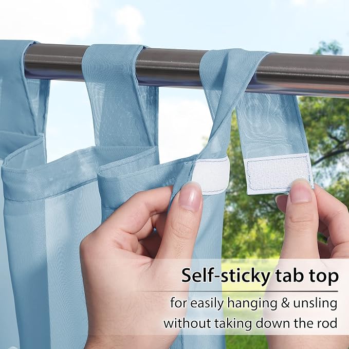 RYB HOME Outdoor Curtains Waterproof - Image 2