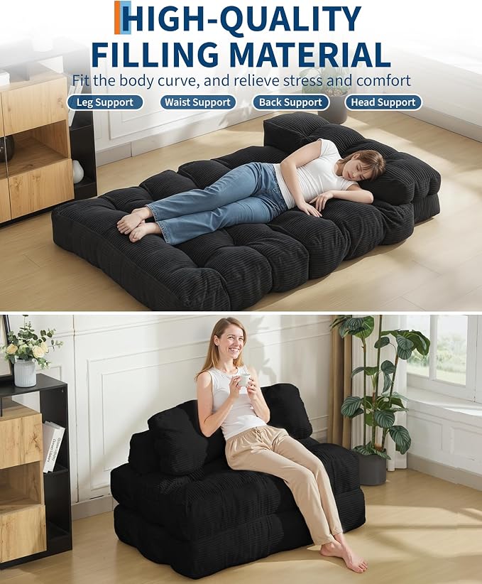 Folding Sofa Bed, Convertible Folding Out Sofa Bed - Image 5