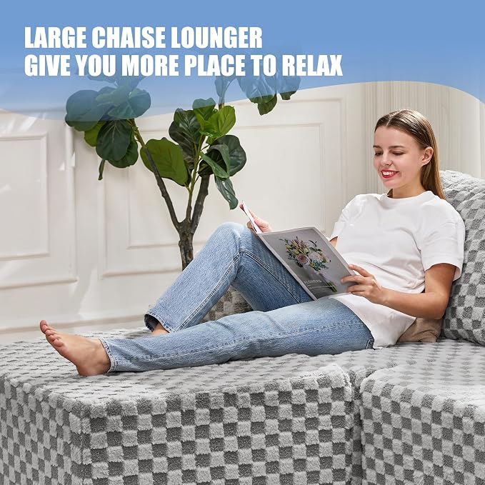 Hobestluk Modular Sectional Sofa Memory Foam Couch L Shape Sofa - Image 7