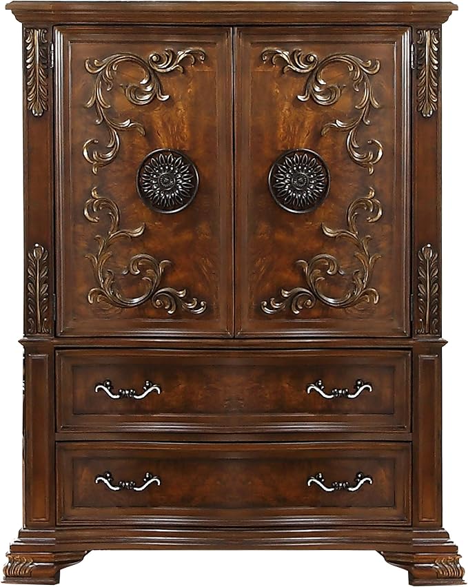 First of a Kind Santa Monica Traditional 5 Piece King Bedroom Set - Image 6