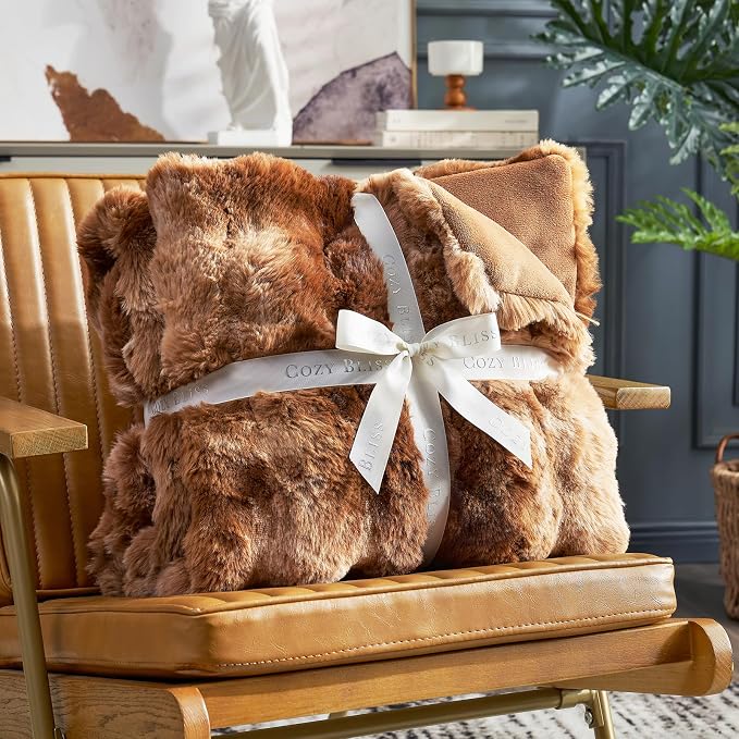 Cozy Bliss Faux Fur Throw Blanket - Image 3