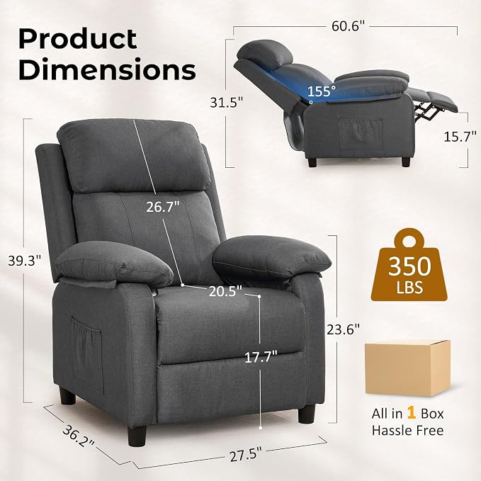 Korser Recliner Chair, Reading Chair - Image 2