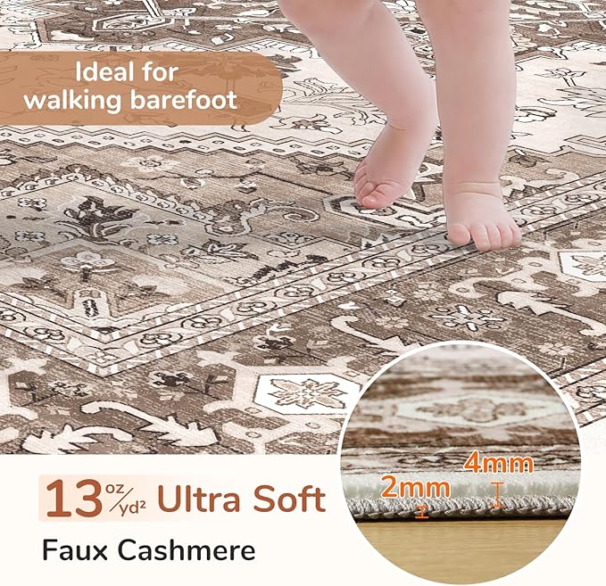 OPPODREAM Soft 10x14 Area Rugs, Washable Rugs 10x14 - Image 2