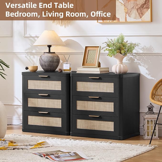 LEYAOYAO Rattan Night Stand - Image 4