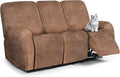 ANARACHON Leather Look Recliner Couch Cover, 8-Pieces Stretch Recliner Sofa by ANARACHON