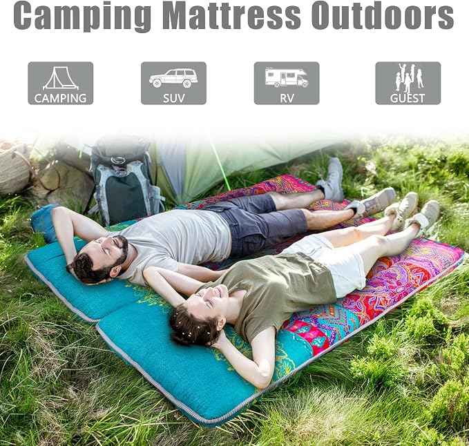 MAXYOYO Bohemian Floor Bed, Japanese Futon Mattress, Narrow Twin Single Bed - Image 5