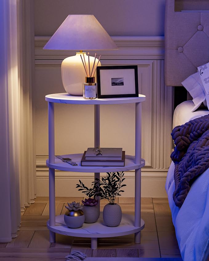Round Pedestal End Table - Image 5