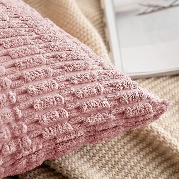 MIULEE Pack of 2 Corduroy Decorative Lumbar Throw Pillow Covers 20x12 Inch Soft - Image 5