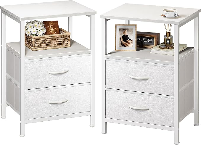 Huuger Night Stand Set of 2, Nightstand by Huuger