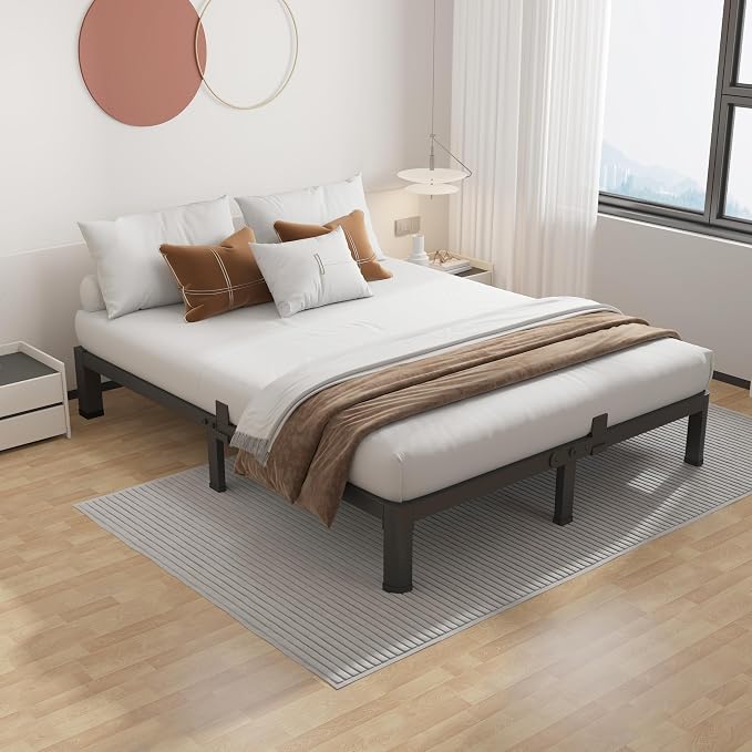 ROIL 7 inch King Size Bed Frame Metal Platform No Box Spring Needed - Image 7