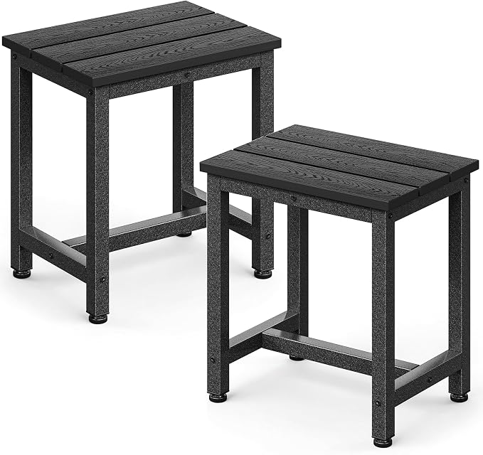 ODK Outdoor Side Tables Set of 2, Adirondack Patio End Table by ODK