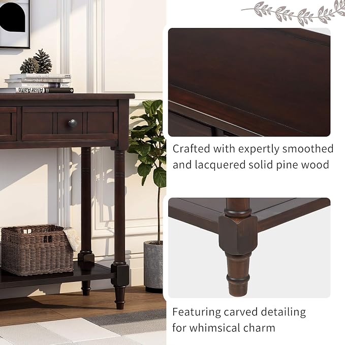 Harper & Bright Designs TREXM Daisy Series Console Table Traditional Design - Image 6