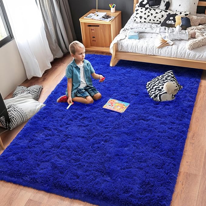 Rugs for Bedroom 4x6, Soft Shaggy Modern Shag Area Rug for Living Room - Image 3