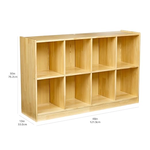 Amazon Basics Block Storage Cabinet, Backpack Organizer Shelf, 8 Compartment - Image 2