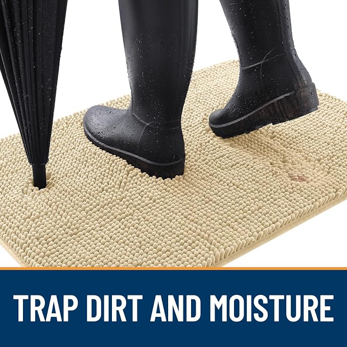 OLANLY Dog Door Mat for Muddy Paws 40x32, Absorbs Moisture and Dirt, Absorbent - Image 2