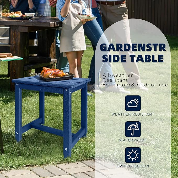 GARDENSTAR Adirondack Square Side Table, one-Tier Outdoor end Table, Patio Side - Image 5