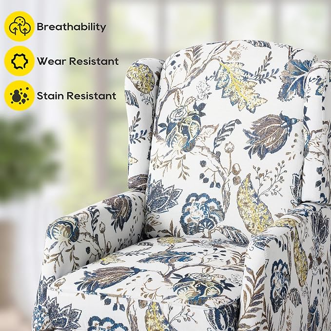 Upholstered Wingback Recliner Chair - Image 4
