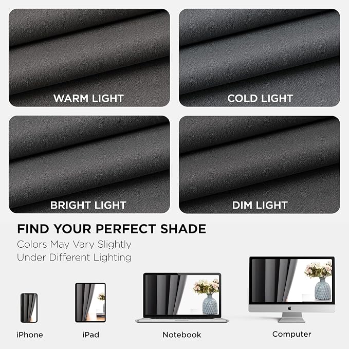Joydeco Blackout Curtains 54 Inch Length 2 Panels Set, Thermal Insulated Long - Image 7