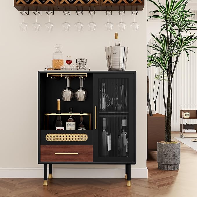 ARTPOWER Modern Coffee Bar Cabinet - Image 9