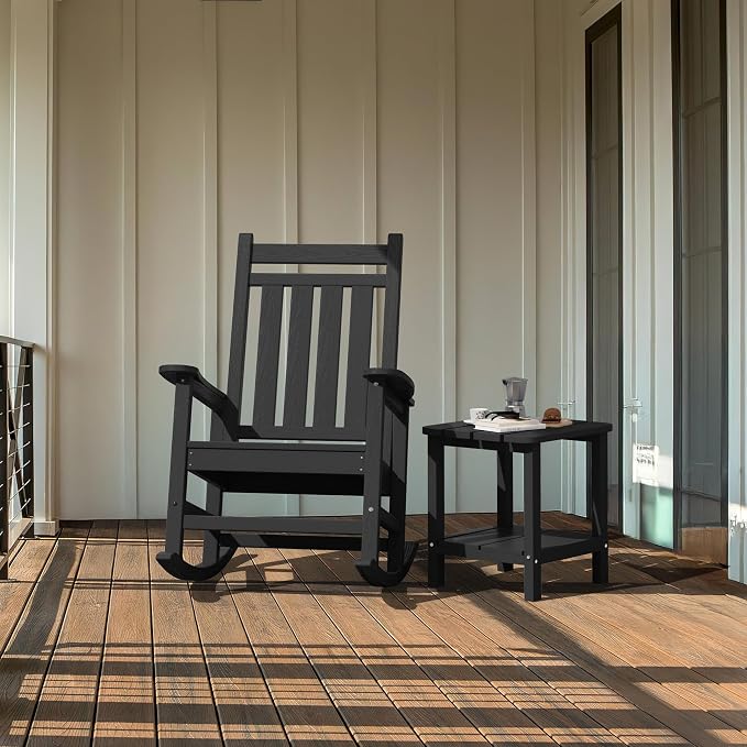 SERWALL Double Adirondack Side Table Rectangular End Table - Image 8