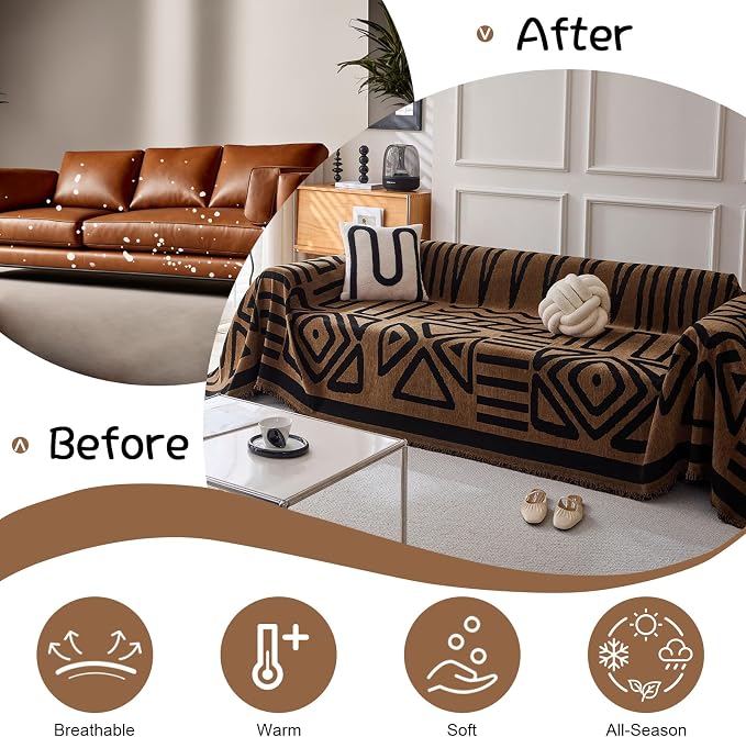 VClife Couch Cover, Bohemian Sofa Cover - Image 4