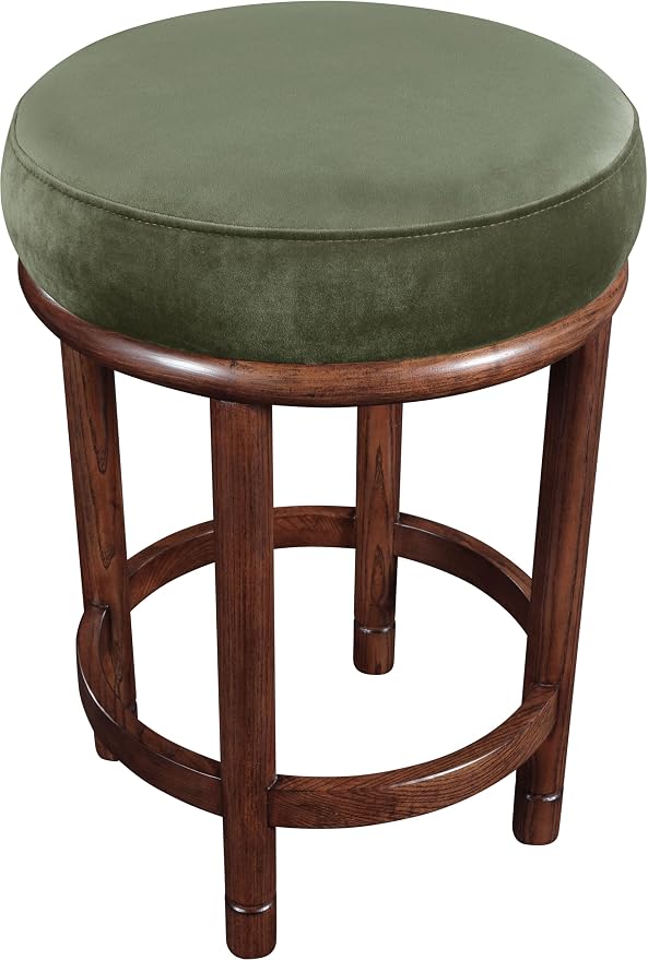 Meridian Furniture 978Green-C Monette Collection Art Deco Counter Stool - Image 6