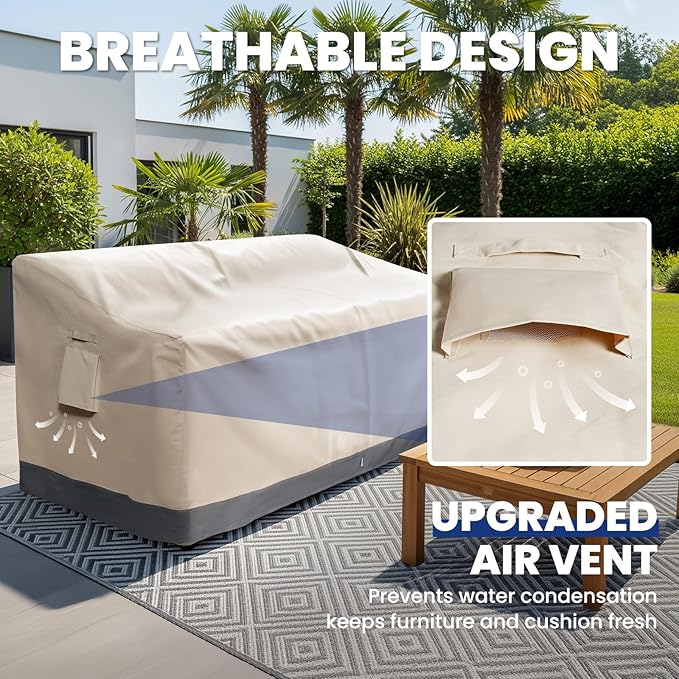 Extra Heavy Duty Outdoor Couch Cover Waterproof Up to 8000pa, Large 3-Seater - Image 6