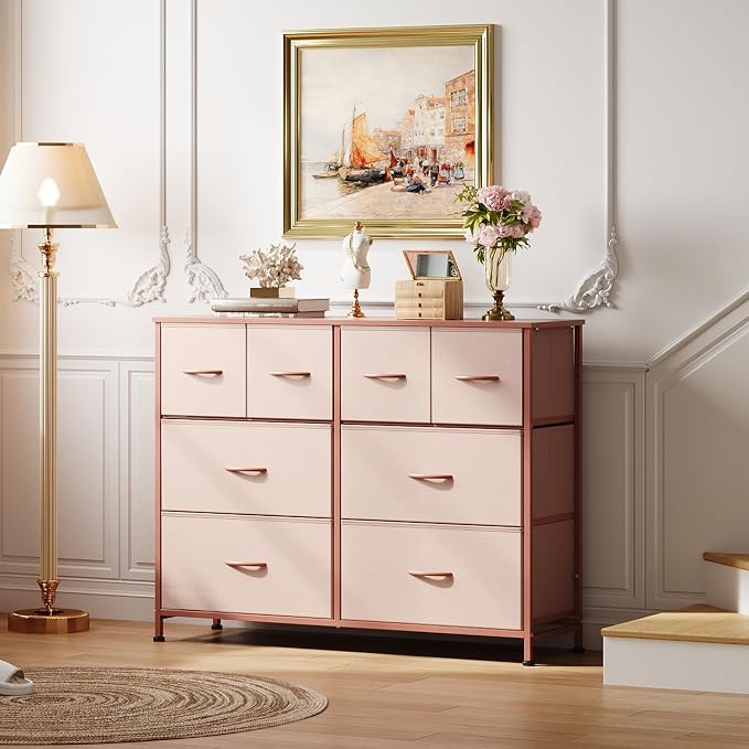 WLIVE 8 Drawer Dresser for Bedroom, Wide Fabric Dresser Storage Organizer - Image 9