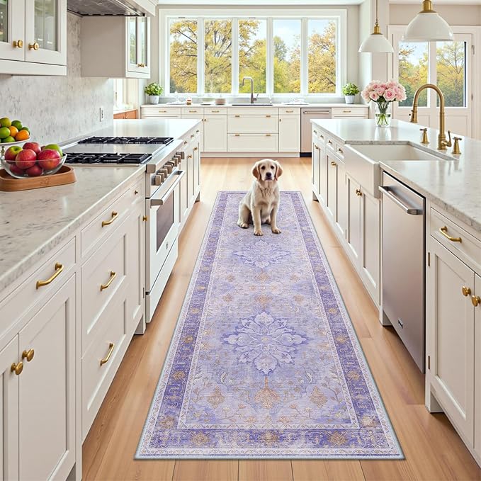 RELEANY Area Rugs 2'6"x8' Runner Rug Non Slip Washable by RELEANY