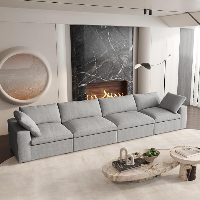 Cloud Modular Sectional Sofa Couch, Minimalist Deep Sofa Couches, Sofa Covers - Image 3