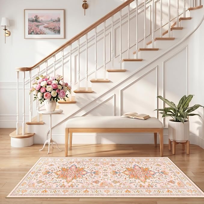 RELEANY Area Rugs 2'6"x5' Runner Rug Non Slip Washable - Image 2